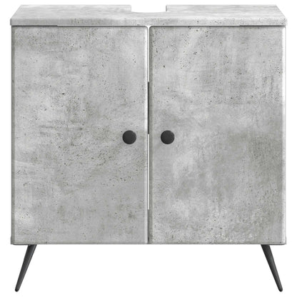 Bathroom Sink Cabinet BREDA Concrete Grey 59.5 x 31.5x 59 cm