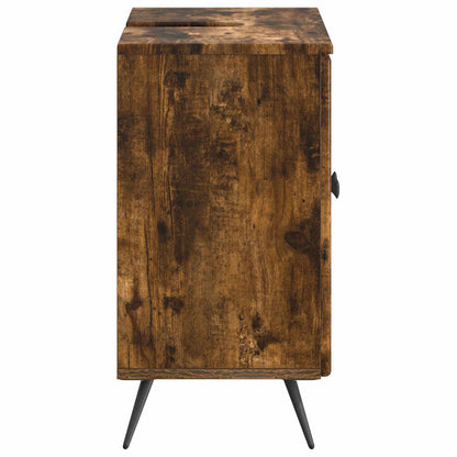 Bathroom Sink Cabinet BREDA Smoked Oak 59.5 x 31.5x 59 cm