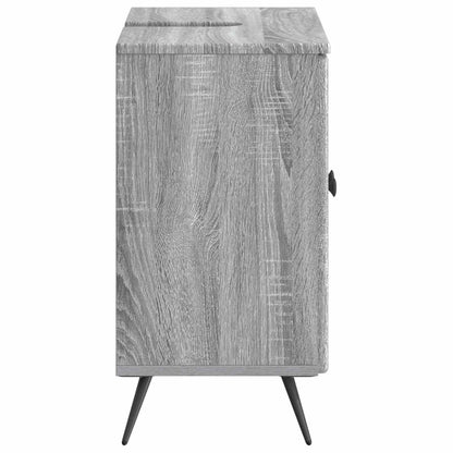 Bathroom Sink Cabinet BREDA Grey Sonoma 59.5 x 31.5x 59 cm