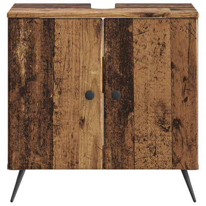 Bathroom Sink Cabinet BREDA Old Wood 59.5 x 31.5x 59 cm