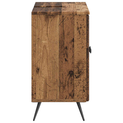 Bathroom Sink Cabinet BREDA Old Wood 59.5 x 31.5x 59 cm