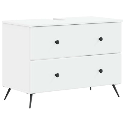 Bathroom Sink Cabinet BREDA White 82 x 41x 59 cm