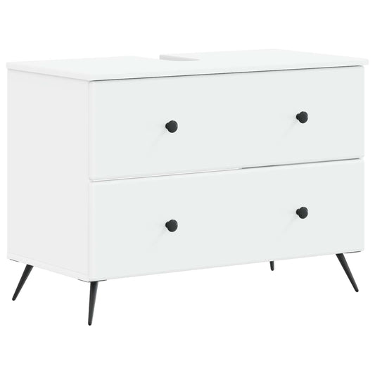 Bathroom Sink Cabinet BREDA White 82 x 41x 59 cm