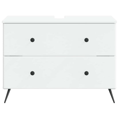 Bathroom Sink Cabinet BREDA White 82 x 41x 59 cm