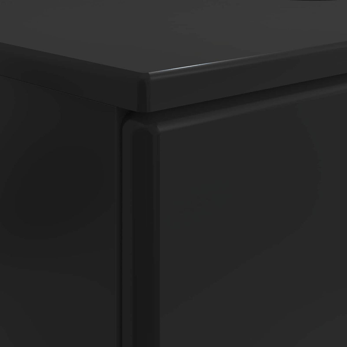 Bathroom Sink Cabinet BREDA Black 82 x 41x 59 cm