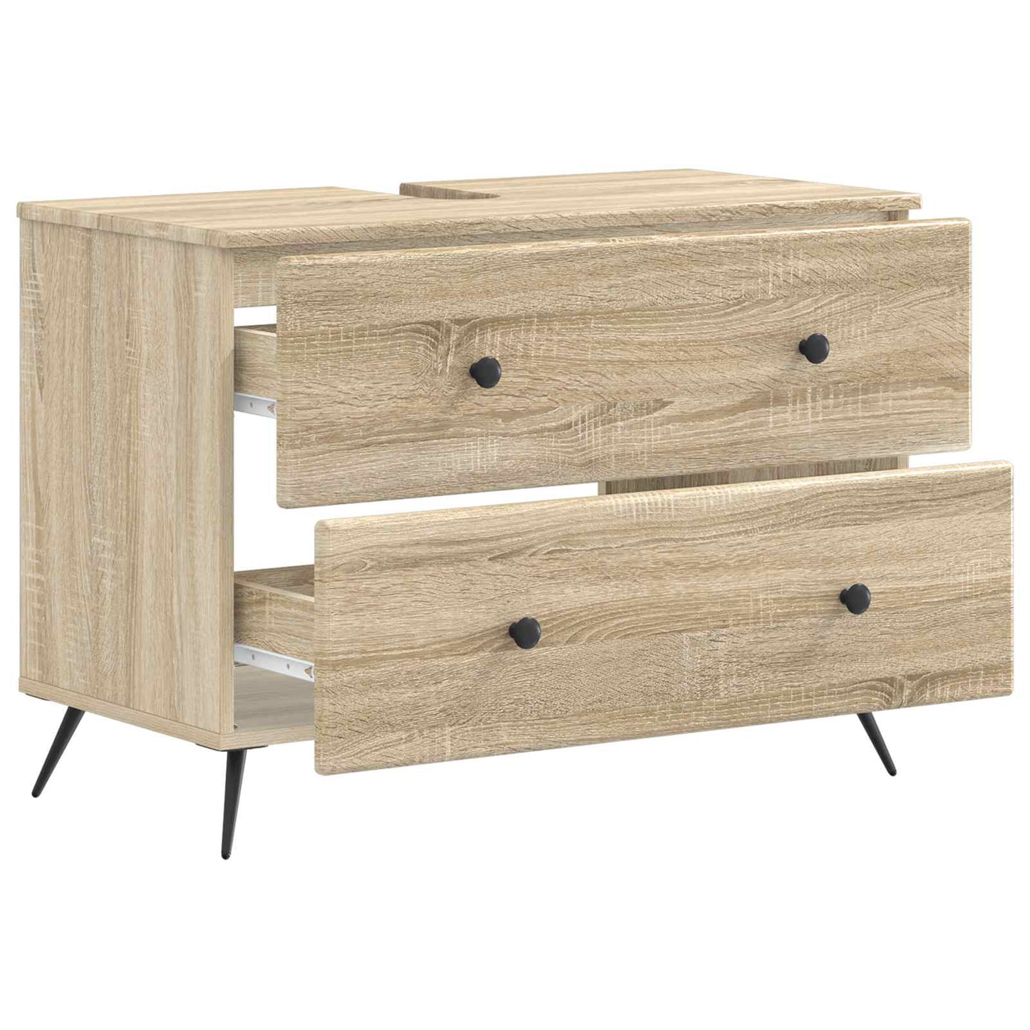 Bathroom Sink Cabinet BREDA Sonoma Oak 82 x 41x 59 cm