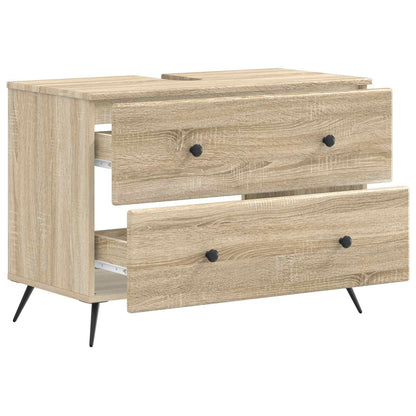 Bathroom Sink Cabinet BREDA Sonoma Oak 82 x 41x 59 cm
