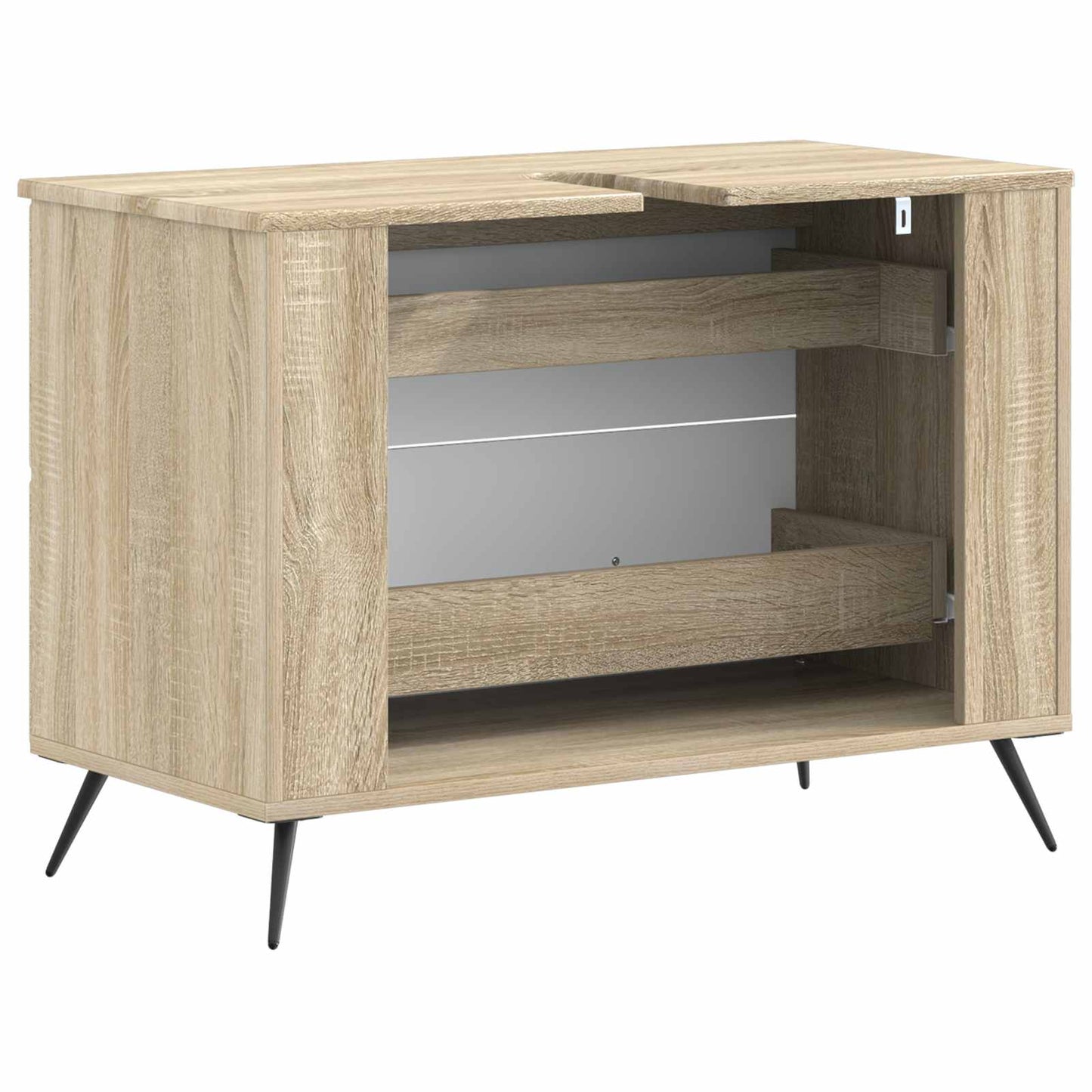 Bathroom Sink Cabinet BREDA Sonoma Oak 82 x 41x 59 cm