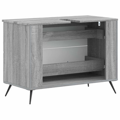 Bathroom Sink Cabinet BREDA Grey Sonoma 82 x 41x 59 cm