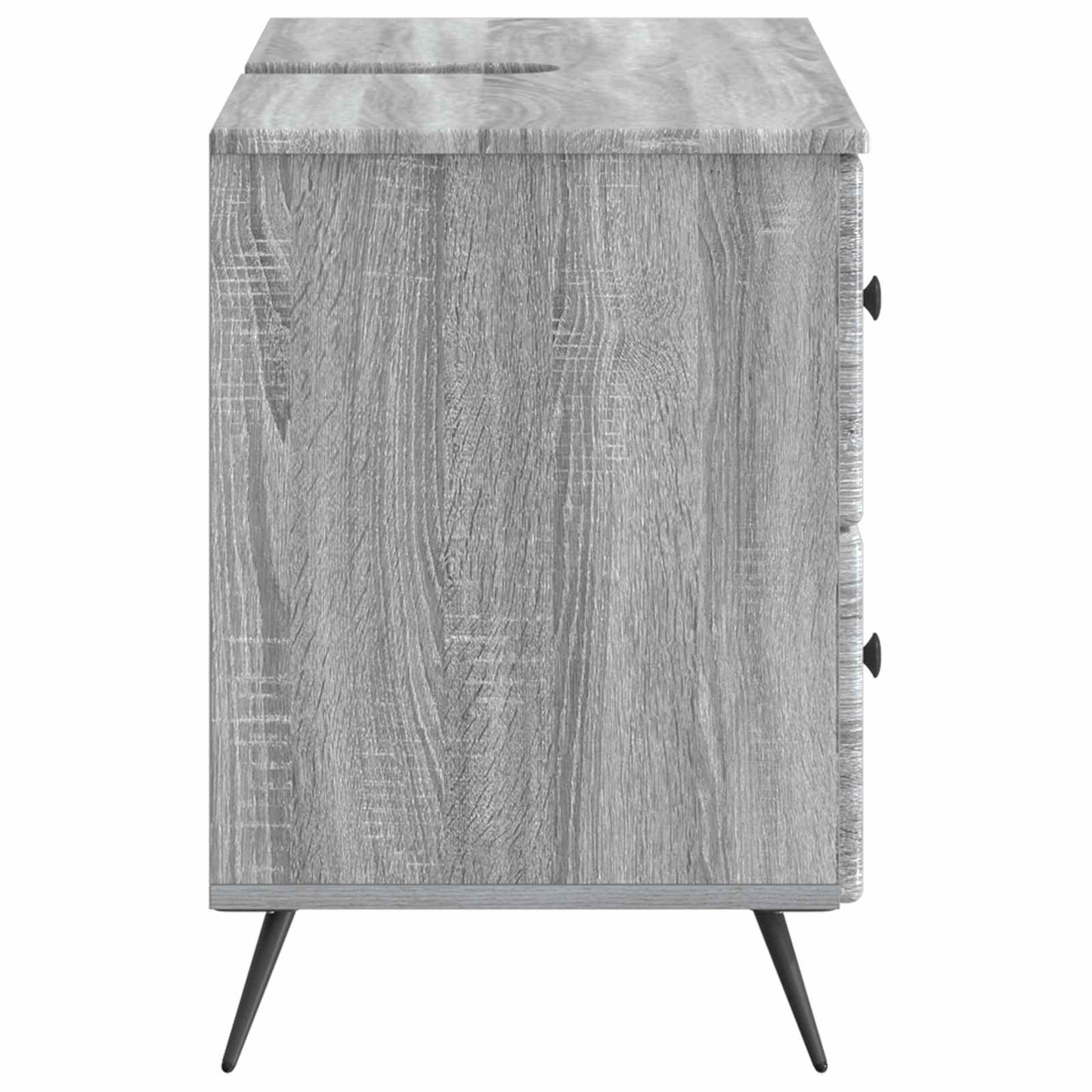 Bathroom Sink Cabinet BREDA Grey Sonoma 82 x 41x 59 cm