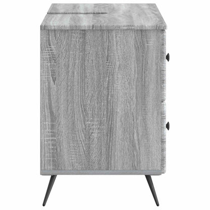 Bathroom Sink Cabinet BREDA Grey Sonoma 82 x 41x 59 cm