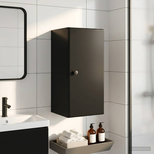 Bathroom Wall Cabinet BREDA Black 30 x 31 x 59 cm