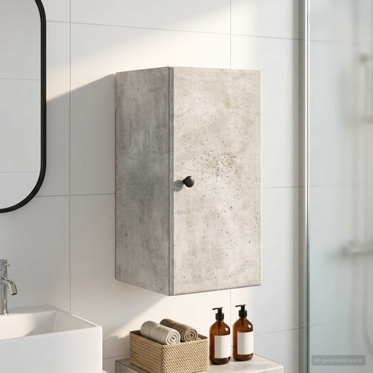 Bathroom Wall Cabinet BREDA Concrete Grey 30 x 31 x 59 cm
