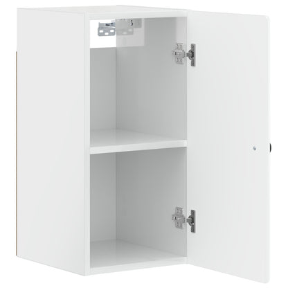 Bathroom Wall Cabinet BREDA High Gloss White 30 x 31 x 59 cm