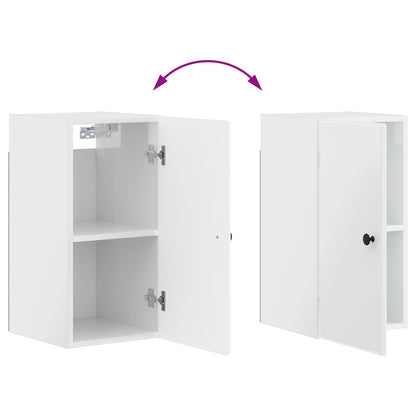 Bathroom Wall Cabinet BREDA High Gloss White 30 x 31 x 59 cm