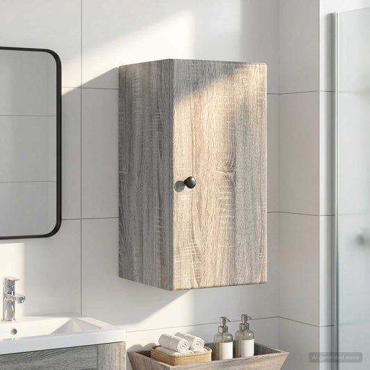 Bathroom Wall Cabinet BREDA Grey Sonoma 30 x 31 x 59 cm