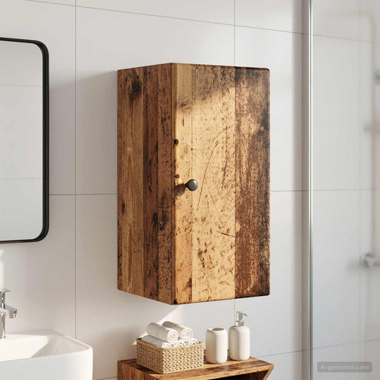 Bathroom Wall Cabinet BREDA Old Wood 30 x 31 x 59 cm