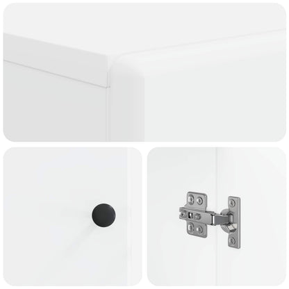 Bathroom Cabinet with Open Shelf BREDA White 30 x 31 x 190 cm
