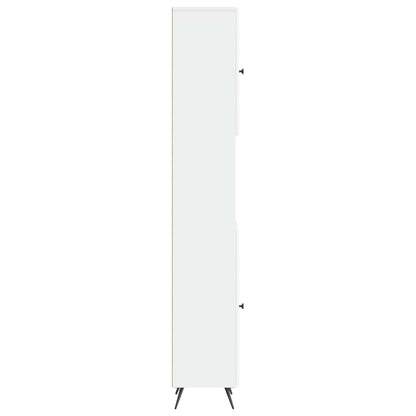 Bathroom Cabinet with Open Shelf BREDA White 30 x 31 x 190 cm