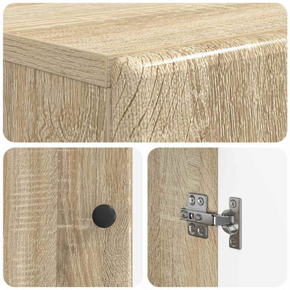 Bathroom Cabinet with Open Shelf BREDA Sonoma Oak