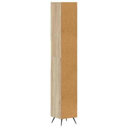 Bathroom Cabinet with Open Shelf BREDA Sonoma Oak