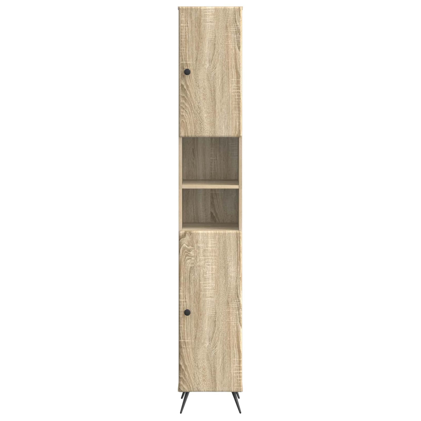 Bathroom Cabinet with Open Shelf BREDA Sonoma Oak