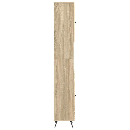 Bathroom Cabinet with Open Shelf BREDA Sonoma Oak