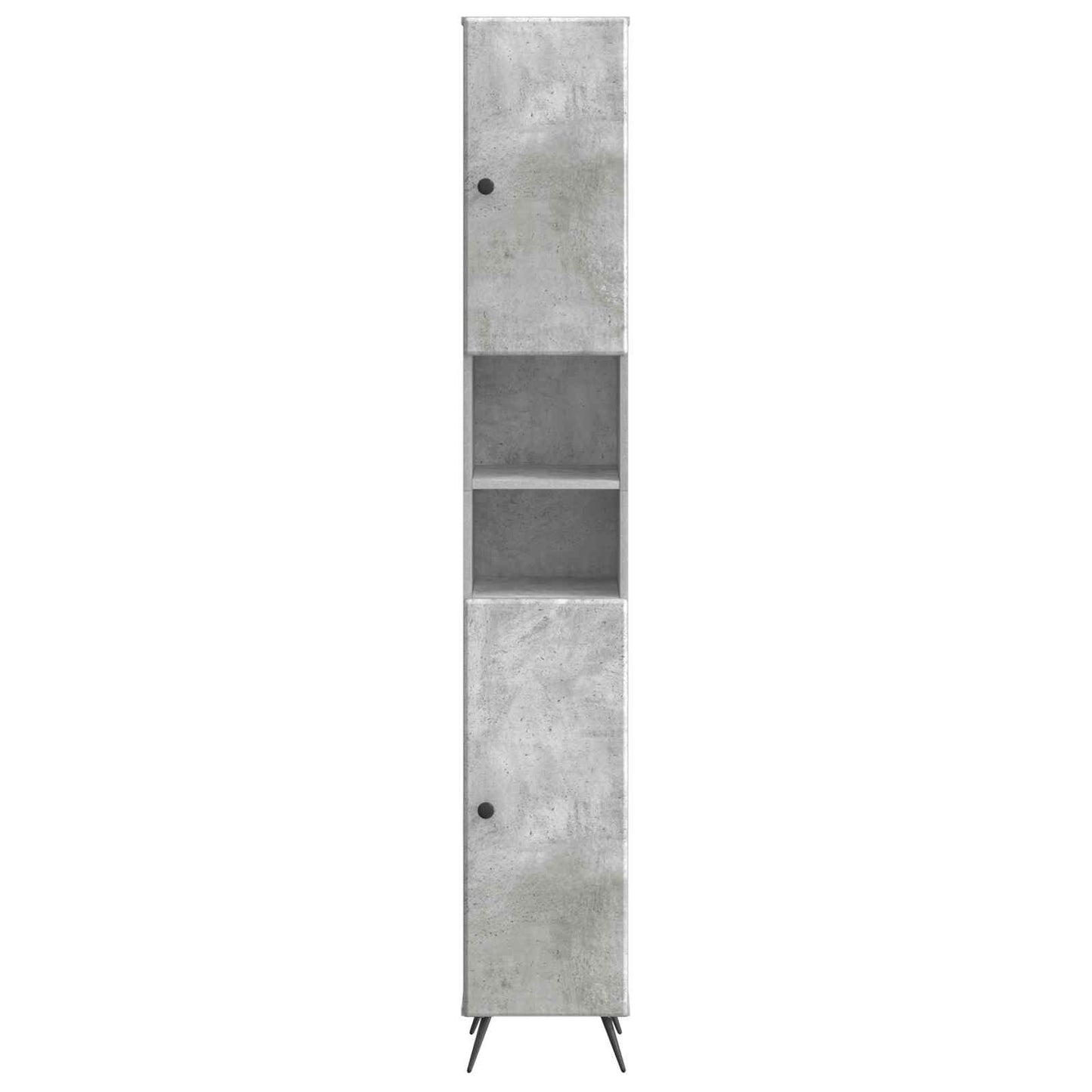 Bathroom Cabinet with Open Shelf BREDA Concrete Grey