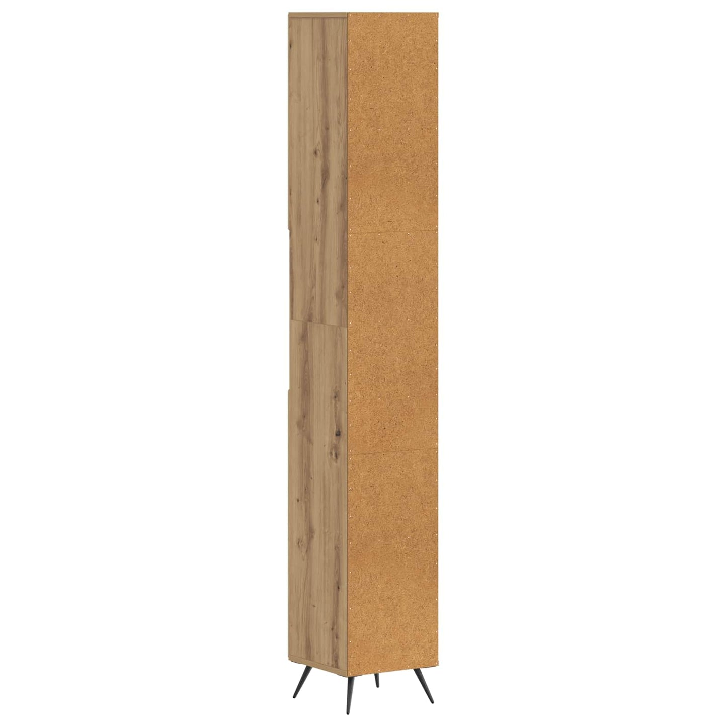 Bathroom Cabinet with Open Shelf BREDA Old Wood