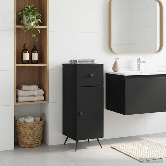 Bathroom Storage Cainet BREDA Black 30 x 31 x 80 cm
