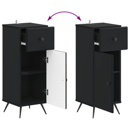 Bathroom Storage Cainet BREDA Black 30 x 31 x 80 cm