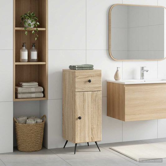 Bathroom Storage Cainet BREDA Sonoma Oak 30 x 31 x 80 cm