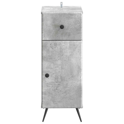Bathroom Storage Cainet BREDA Concrete Grey 30 x 31 x 80 cm