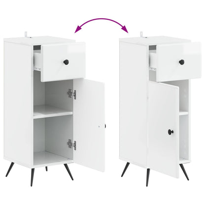 Bathroom Storage Cainet BREDA High Gloss White 30 x 31 x 80 cm