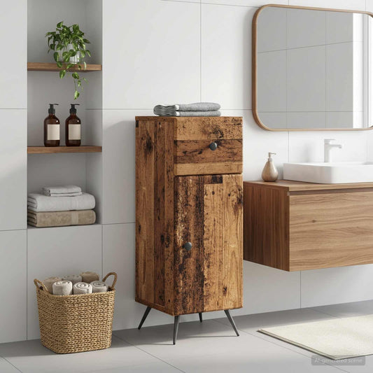 Bathroom Storage Cainet BREDA Old Wood 30 x 31 x 80 cm