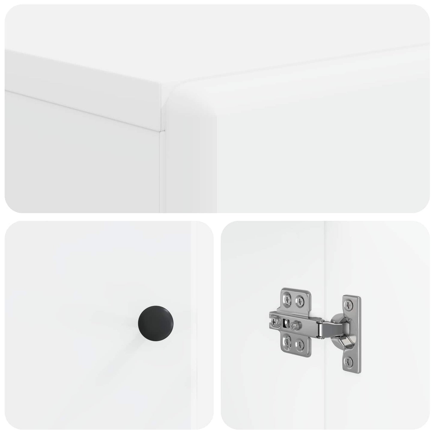 Bathroom Storage Cainet BREDA White 59.5 x 31 x 80 cm