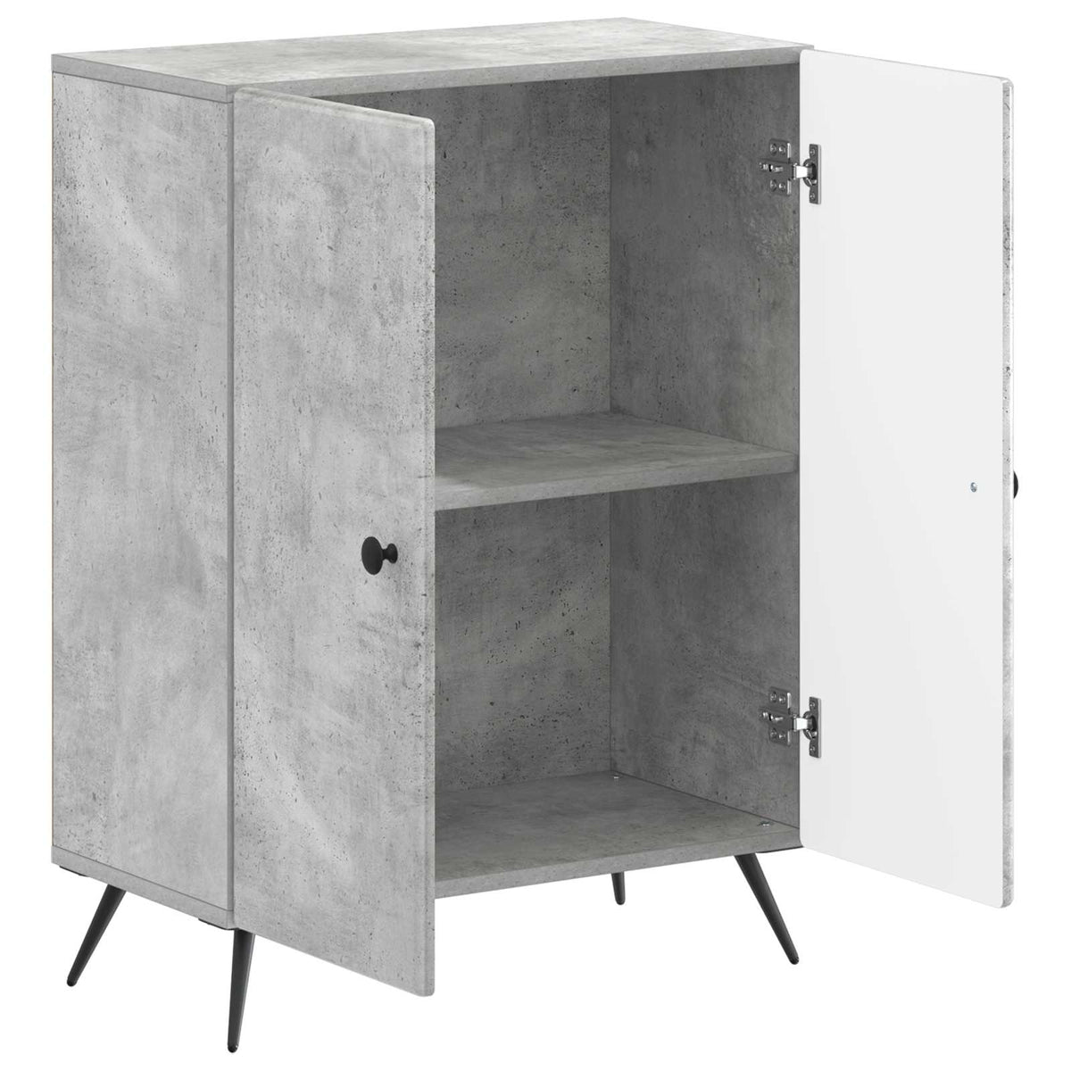 Bathroom Storage Cainet BREDA Concrete Grey 59.5 x 31 x 80 cm