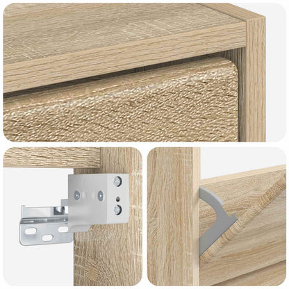 Wall-Mounted Shoe Cabinet BREDA 71 x 17 x 43 cm Engineered Wood