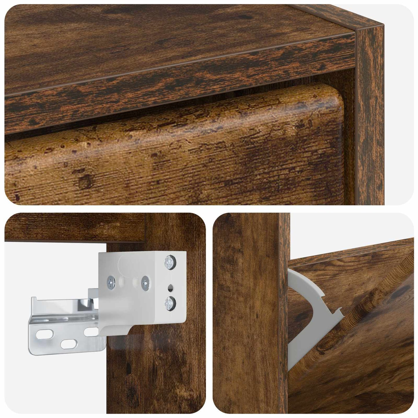 Wall-Mounted Shoe Cabinet BREDA 71 x 17 x 43 cm Engineered Wood