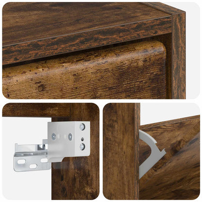 Wall-Mounted Shoe Cabinet BREDA 71 x 17 x 86 cm Engineered Wood
