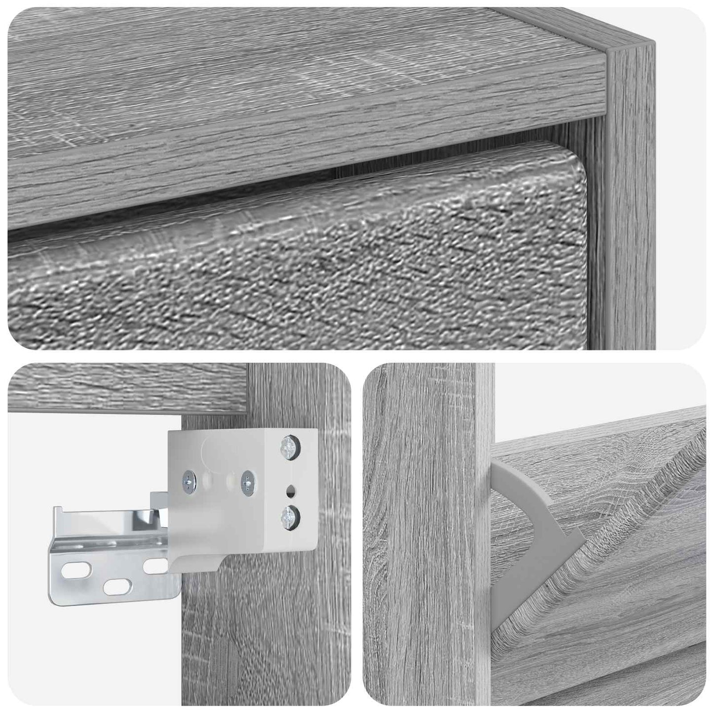 Wall-Mounted Shoe Cabinet BREDA 71 x 17 x 86 cm Engineered Wood
