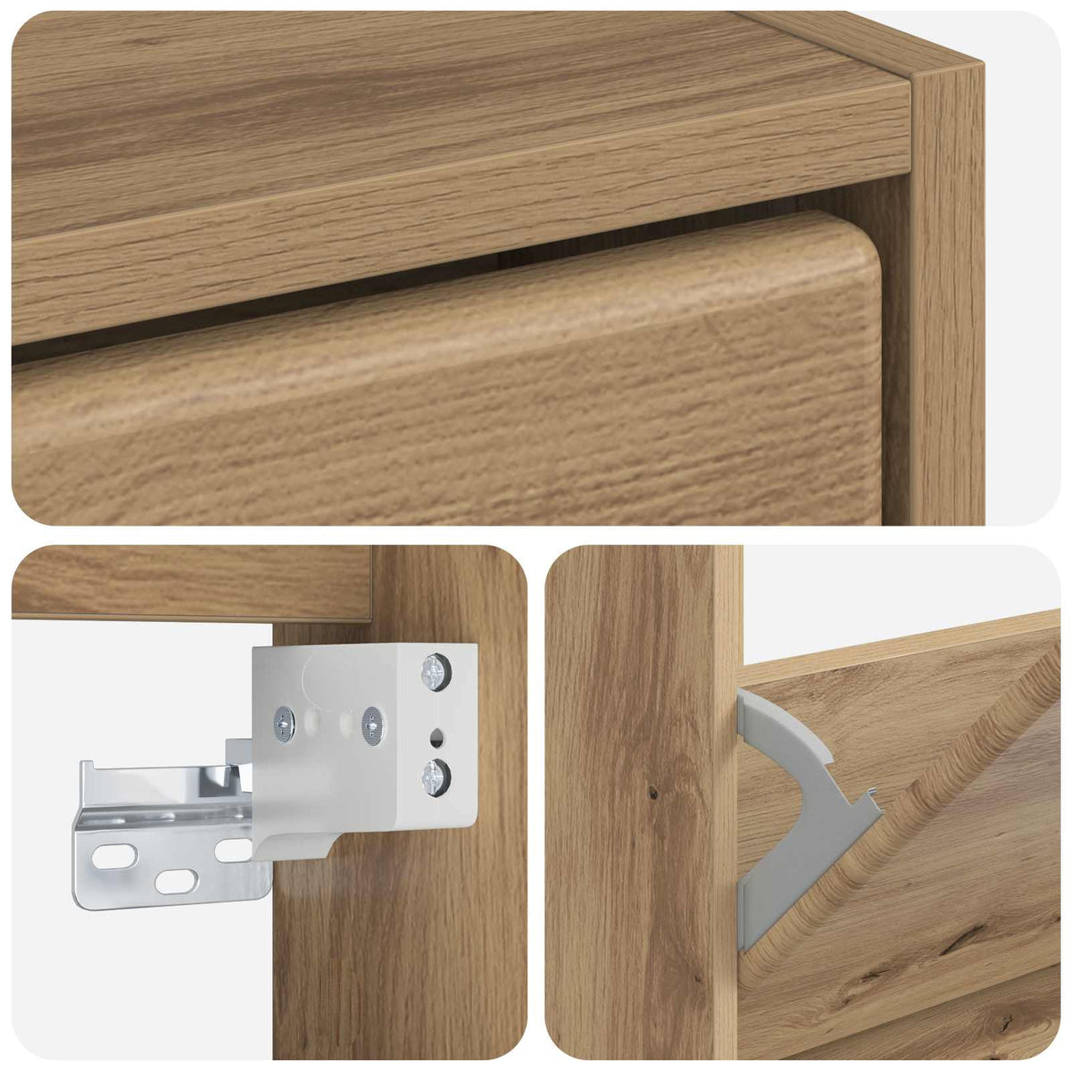 Wall-Mounted Shoe Cabinet BREDA 71 x 17 x 86 cm Engineered Wood