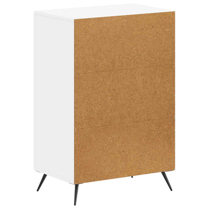 Shoe Cabinet BREDA 59.5 x 39.5 x 90 cm Engineered Wood White