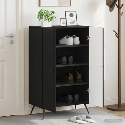 Shoe Cabinet BREDA 59.5 x 39.5 x 90 cm Engineered Wood Black