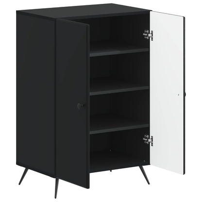 Shoe Cabinet BREDA 59.5 x 39.5 x 90 cm Engineered Wood Black