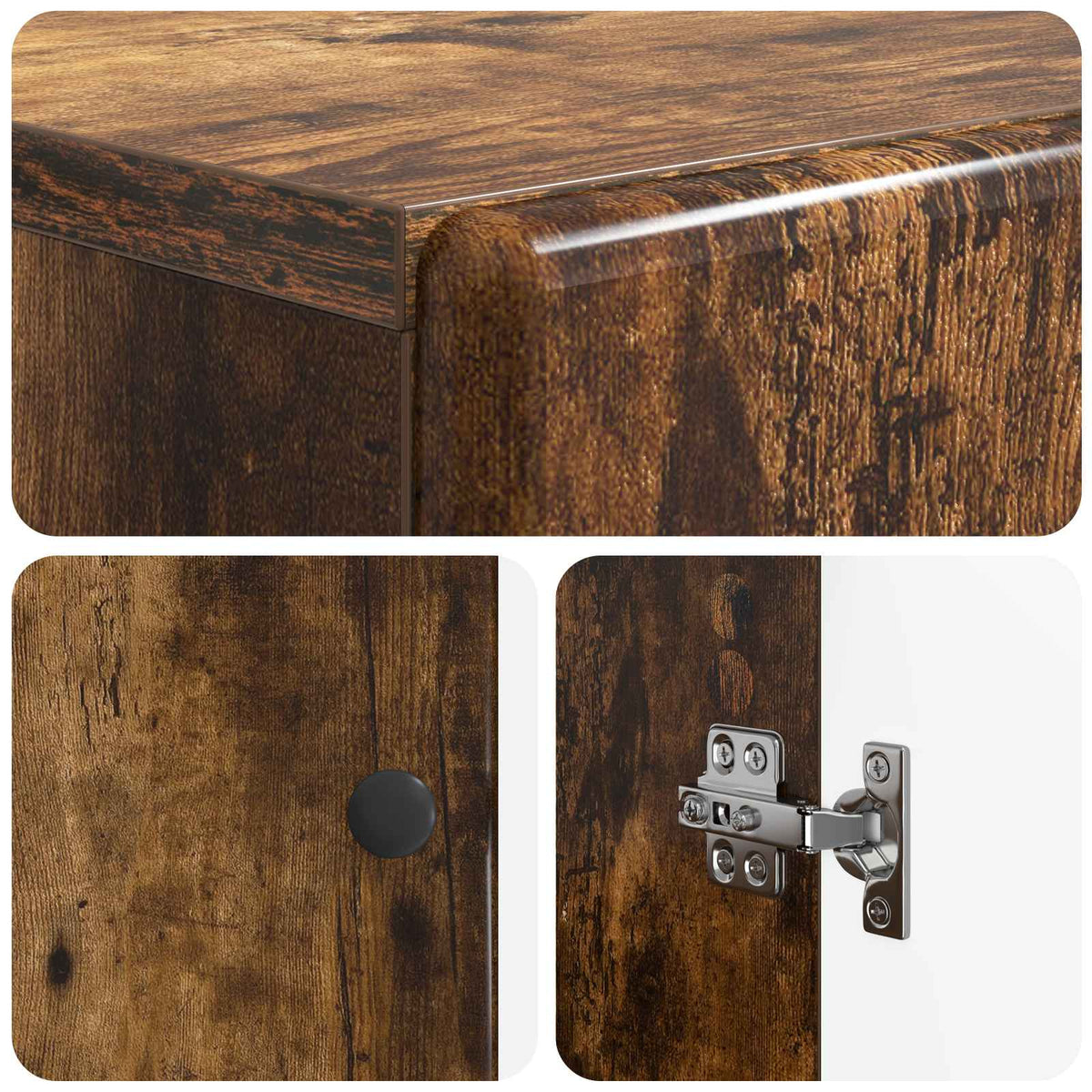 Shoe Cabinet BREDA 59.5 x 39.5 x 90 cm Engineered Wood