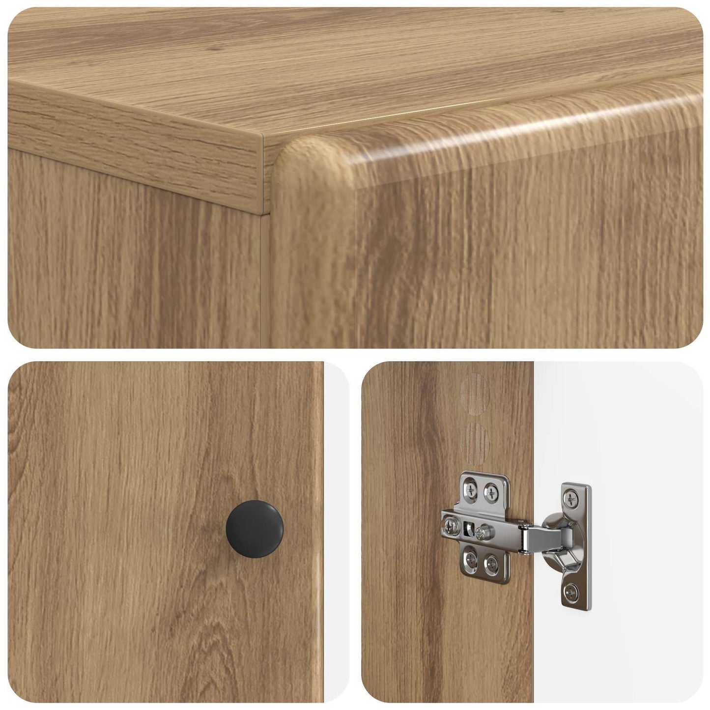 Shoe Cabinet BREDA 59.5 x 39.5 x 90 cm Engineered Wood
