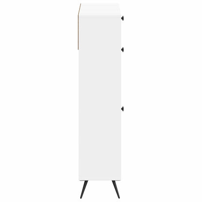 Shoe Cabinet BREDA 78 x 24 x 103 cm Engineered Wood White