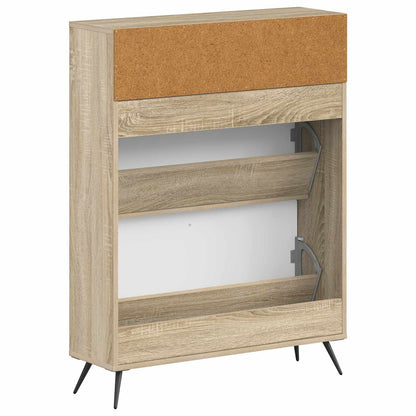 Shoe Cabinet BREDA 78 x 24 x 103 cm Engineered Wood Sonoma Oak