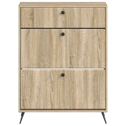 Shoe Cabinet BREDA 78 x 24 x 103 cm Engineered Wood Sonoma Oak